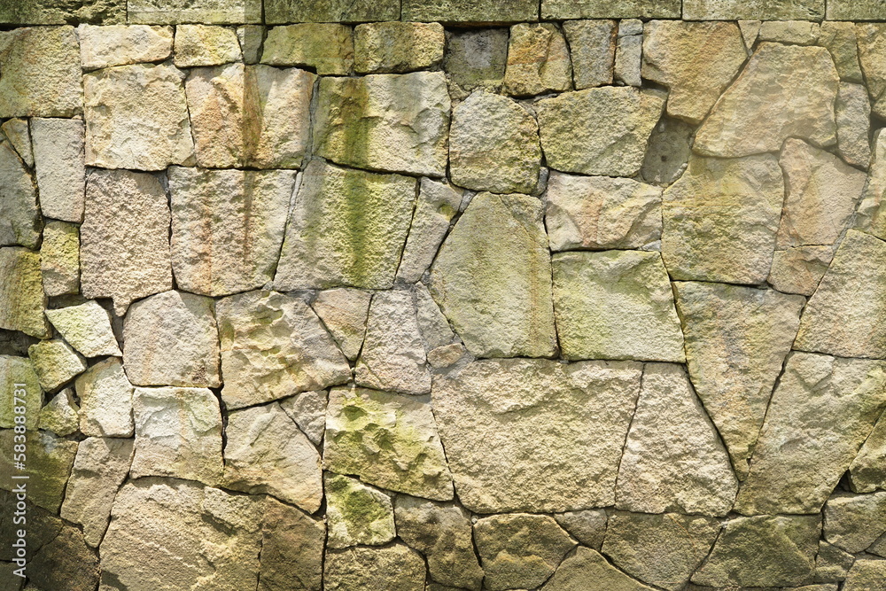 Fototapeta premium part of a stone wall, for background or texture