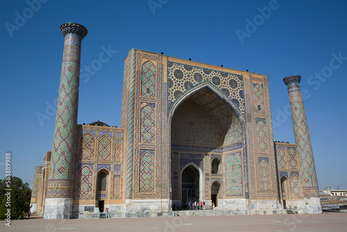 Ulug Bek Madrassah, Registan Square, UNESCO World Heritage Site, Samarkand photo