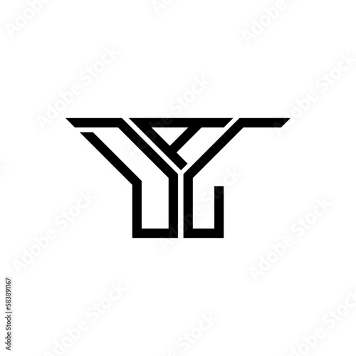 DAL letter logo creative design with vector graphic, DAL simple and modern logo.