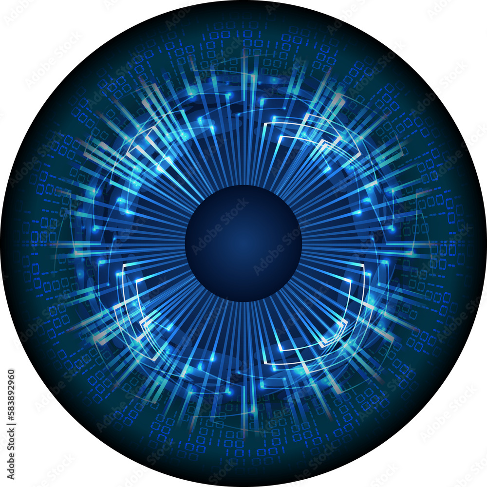 eye cyber circuit future technology concept background eye cyber circuit future technology concept background