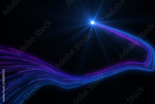 blue glow wave 