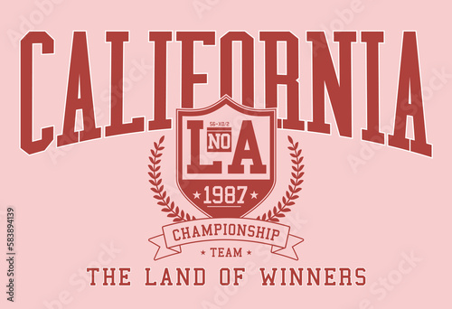 varsity typography vector illustration, Vector t-shirt graphic.