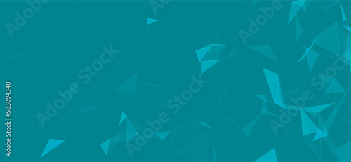 Colored polygonal space. Connection dots and lines structure. Digital background. Triangular futuristic business wallpaper. Data technology. 3d rendering. Vector Illustration