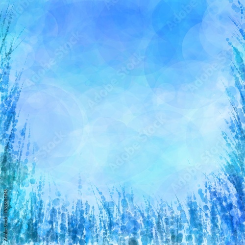 草原　空　イラスト