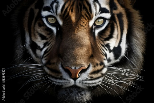 portrait of a Bengal tiger  generative AI