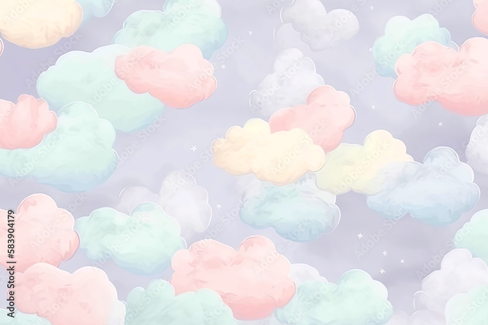 watercolor background with clouds watercolor background with clouds