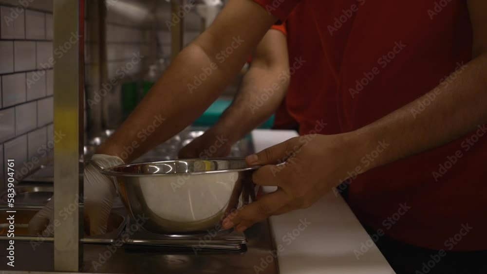 Mexican chef preparing food in indian restaurant Mexican chef preparing food in indian restaurant