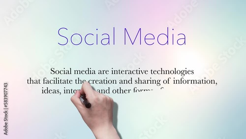 Social Media - What it is, Handwriter Text photo