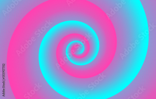 Hypnotic spiral Optical illusion background Vector illustration