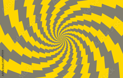 Optical illusion psychedelic hypnotic surreal abstract background. Vector illustration.