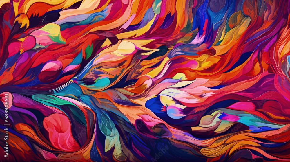 colourful abstract background - generative ai