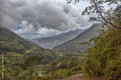 Green landscape in the Tabasara Mountains, Panama photo