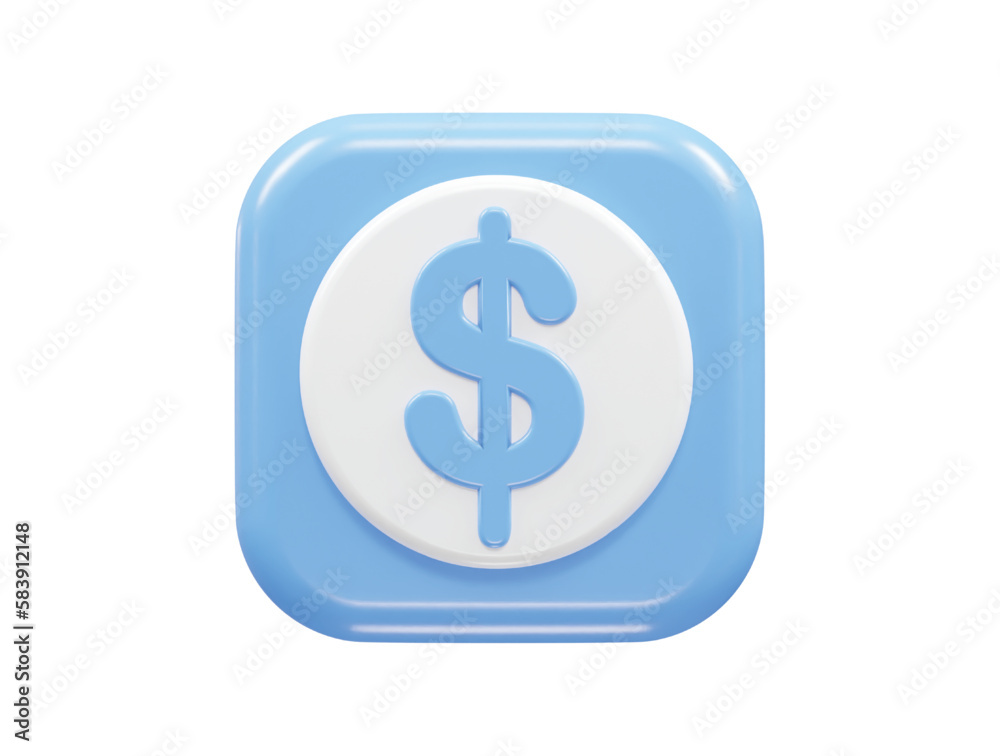 3d rendering dollar icon vector illustration transparent element 3d rendering dollar icon vector illustration transparent element