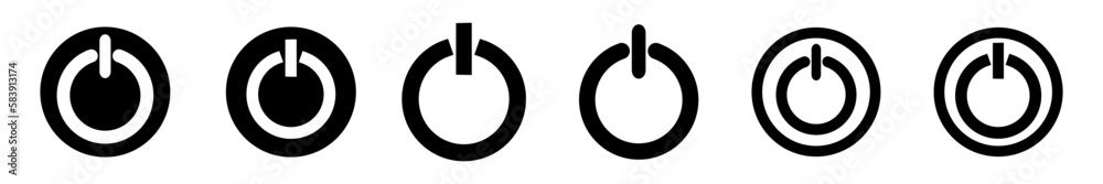 Off or On power. Electric power button. Off or On vector illustration. Off or On power. Electric power button. Off or On vector illustration.
