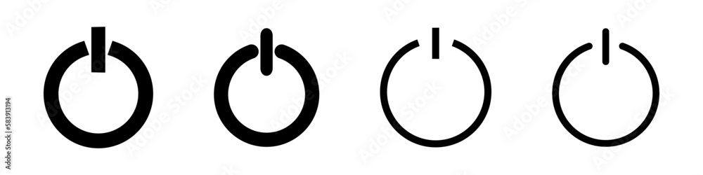 Off or On power. Electric power button. Off or On vector illustration. Off or On power. Electric power button. Off or On vector illustration.