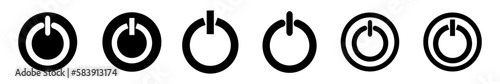 Off or On power. Electric power button. Off or On vector illustration.