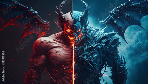 An epic battle of alter egos. Generative AI