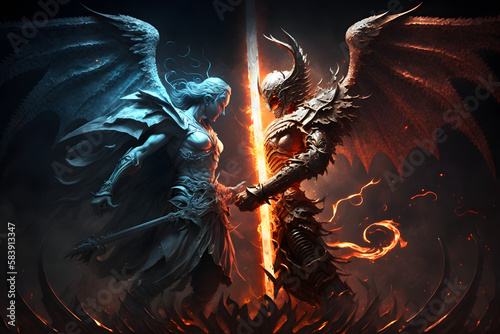 An epic battle of alter egos. Generative AI