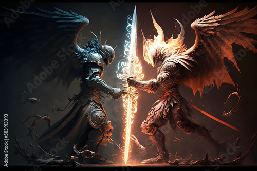 An epic battle of alter egos. Generative AI