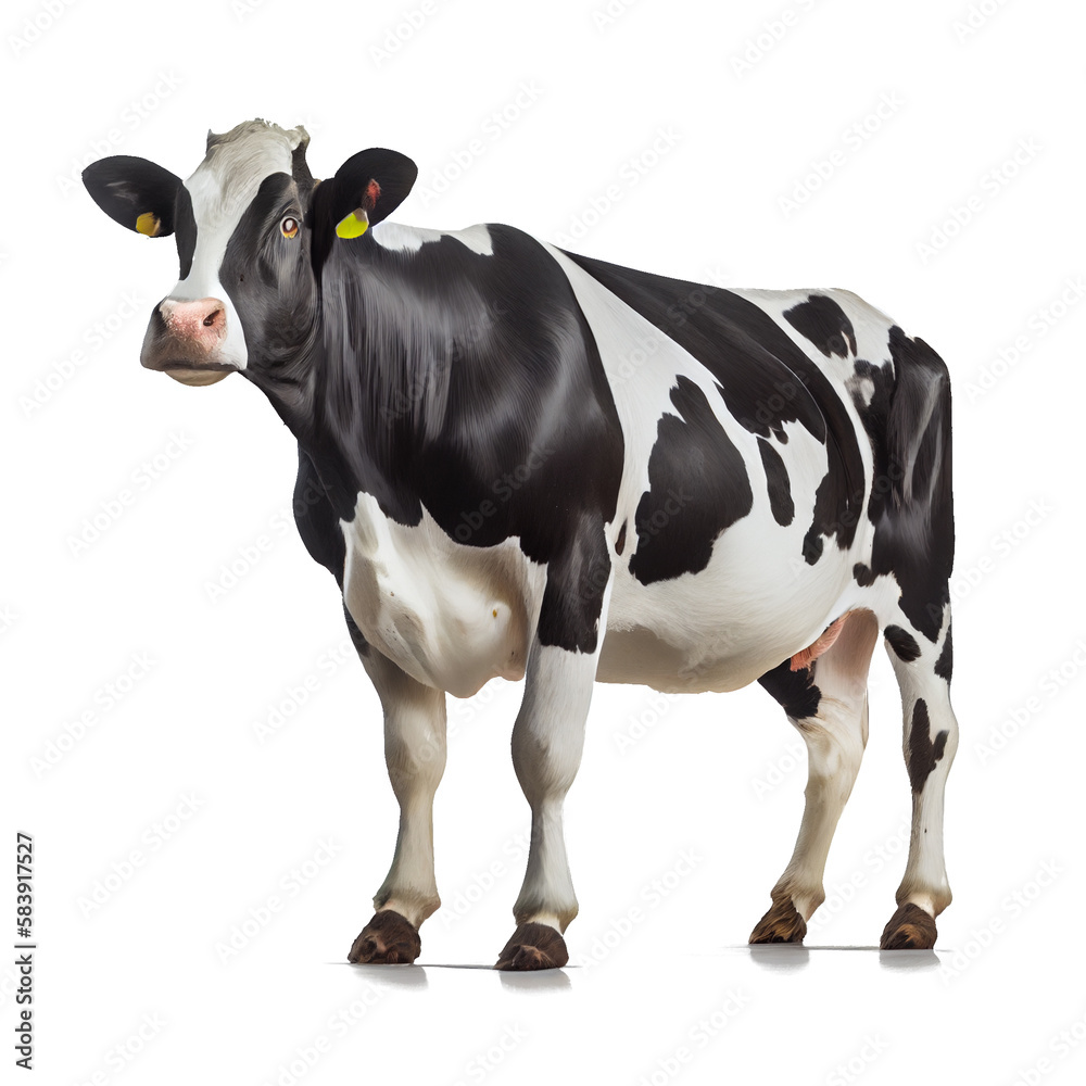 cow isolated on white background