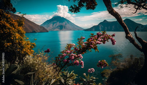 lake louise banff national park  lake in the mountains  lake and mountains  Lake Atitlan  Bright beautiful colors  view  colorful  mount hood state  mt rainier at sunset