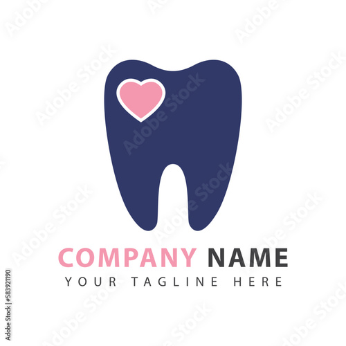 Dental health logo design. Keep your teeth clean, dental clinic vector sign