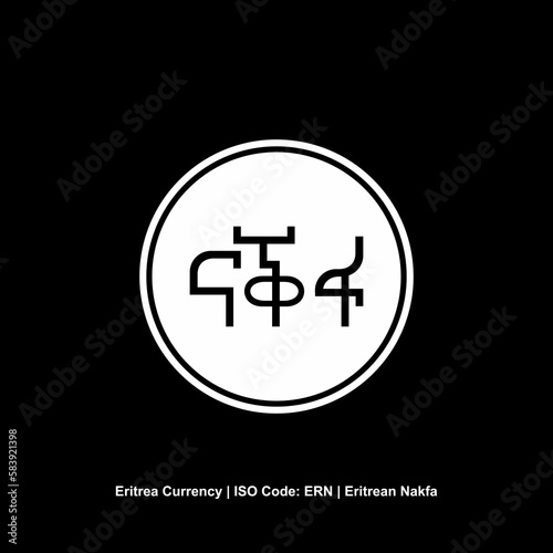 Eritrea Currency Symbol, Eritrean Nafka Icon, ERN Sign. Vector Illustration