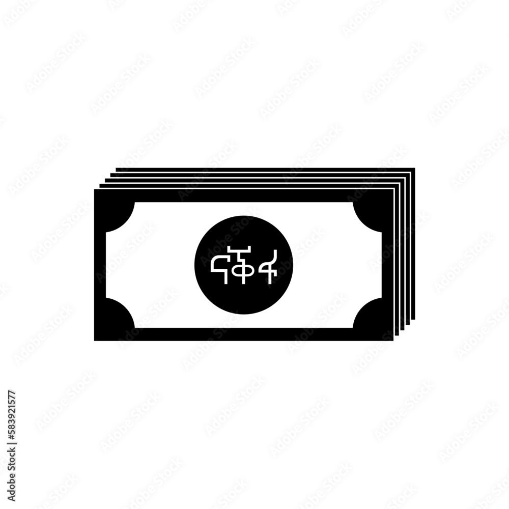 Eritrea Currency Symbol, Eritrean Nafka Icon, ERN Sign. Vector Illustration Eritrea Currency Symbol, Eritrean Nafka Icon, ERN Sign. Vector Illustration