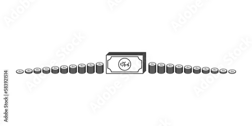 Eritrea Currency Symbol, Eritrean Nafka Icon, ERN Sign. Vector Illustration