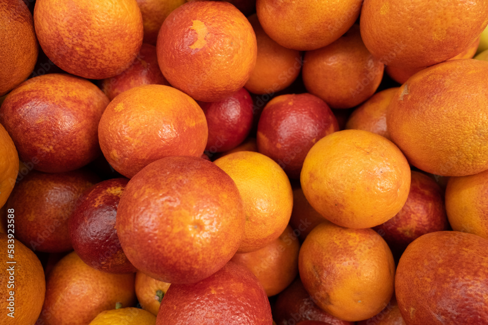 Plenty of fresh delicious red oranges Plenty of fresh delicious red oranges