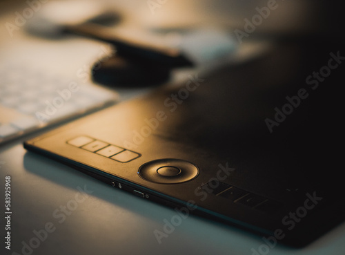 Creative table studio graphic tablet with stylus