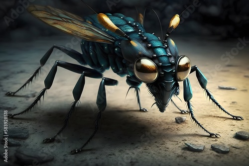 insects created using AI Generative Technology