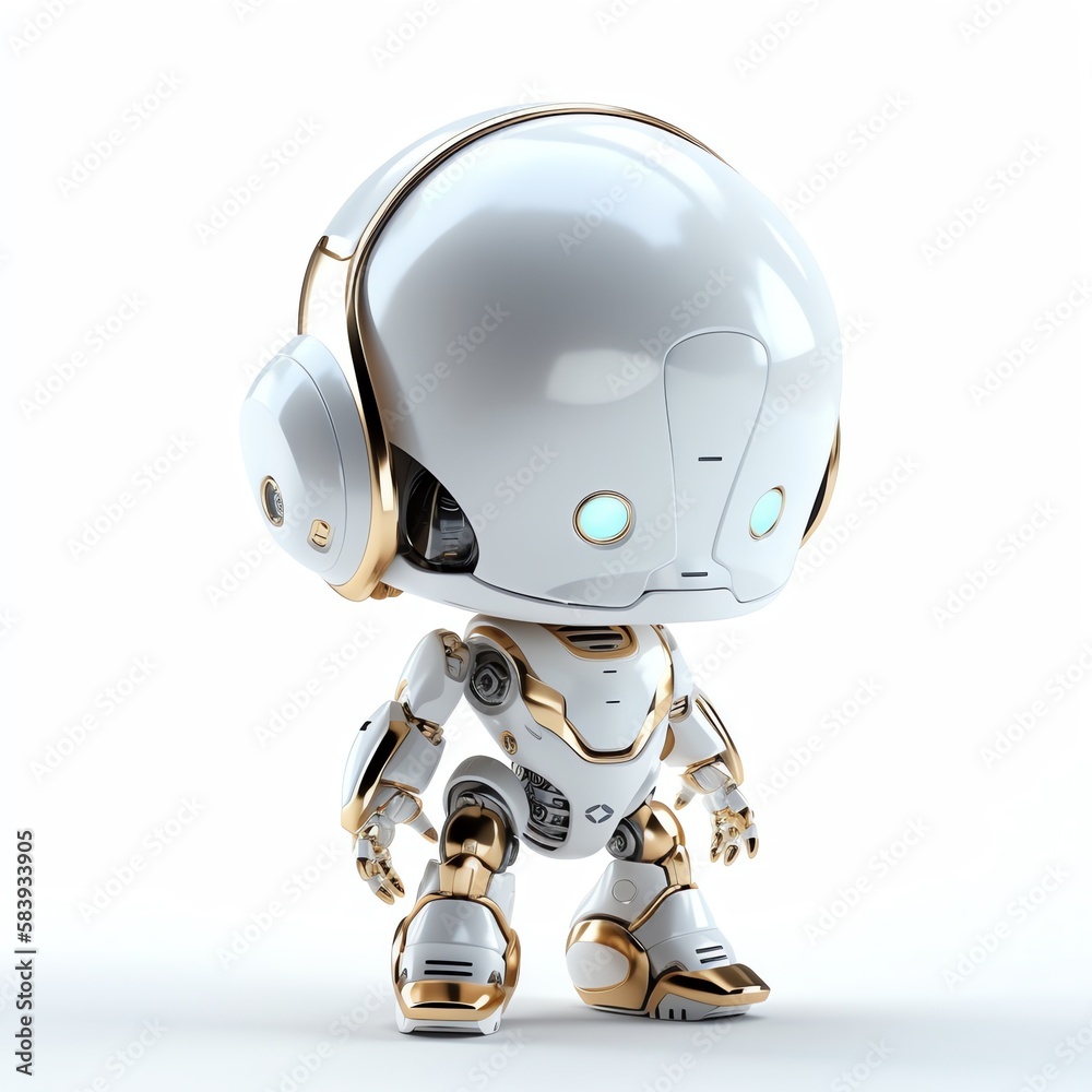 super cute fluffy future species baby robot Generative AI super cute fluffy future species baby robot Generative AI