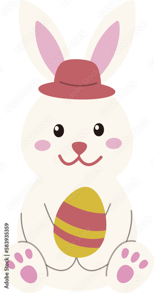 Obraz premium Cute Easter Bunny Pattern
