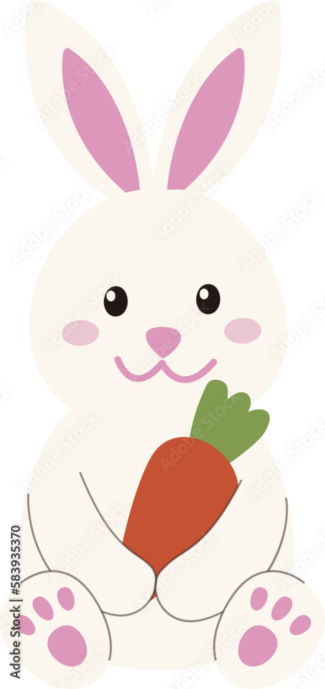 Obraz premium Cute Easter Bunny Pattern