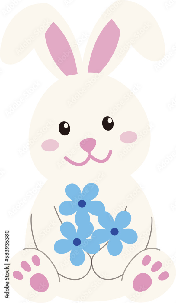 Obraz premium Cute Easter Bunny Pattern