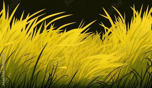 green grass textureyellow grass texture background, Made With generative Ai photo