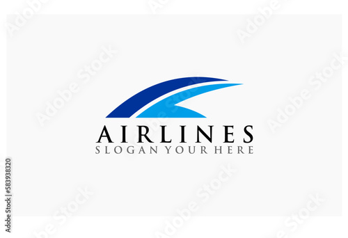 wings vector concept design company airlines logo