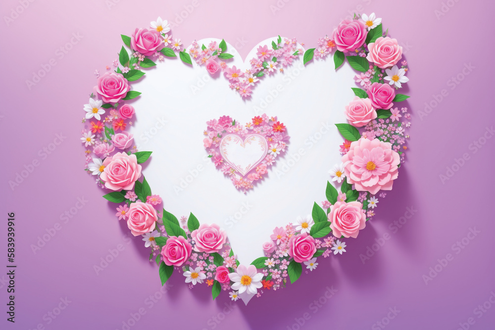 floral romantic postcard floral romantic postcard