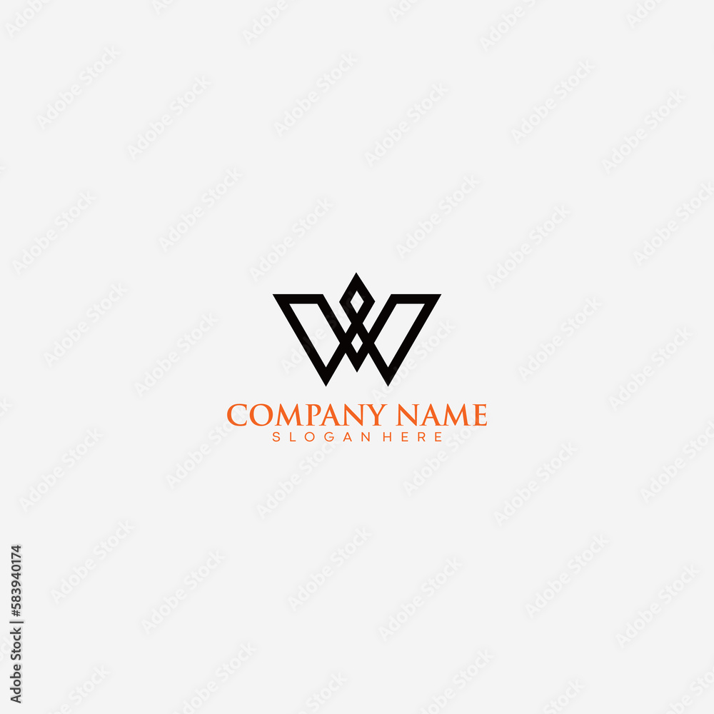 simple and modern W letter logo design simple and modern W letter logo design