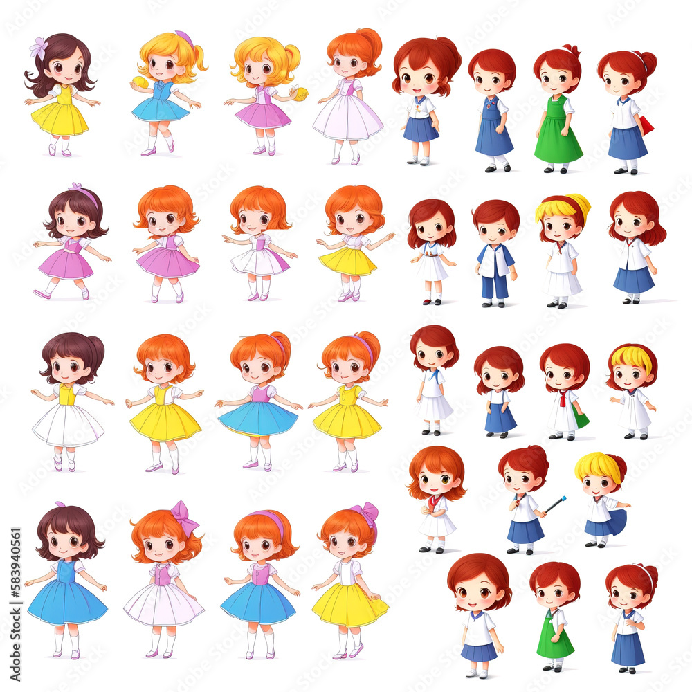 children cartoon characters