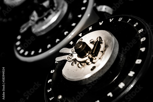 Canvastavla The dials of the World War 2 Bombe checking machine used to crack the German Enigma codes