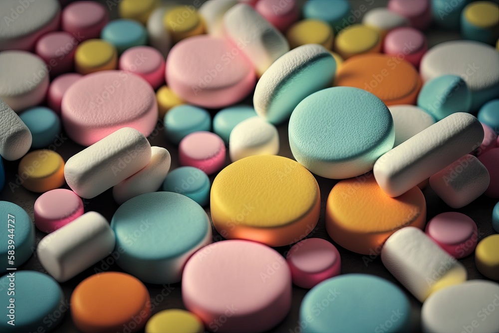 Medicine pills and capsules close up background Medicine pills and capsules close up background