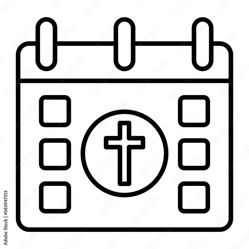 Obraz premium Calendar Outline Icon