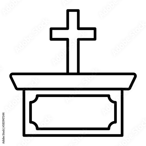 Prayer Place Outline Icon