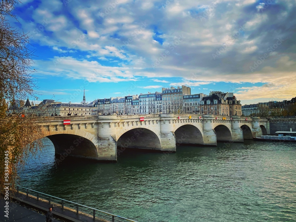 bridge over the river in Paris