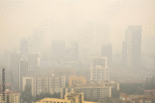 A Haze of Despair  The Disturbing Reality of Urban Air Pollution and Its Far-Reaching Consequences on Our Planet and Well-being - AI Generative