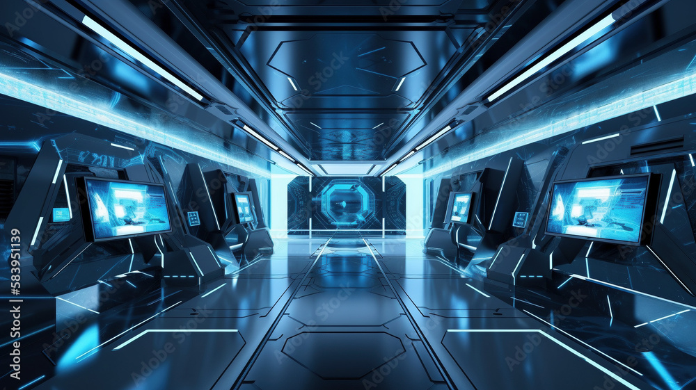 Obraz premium information super highway, technology, internet devices, futuristic