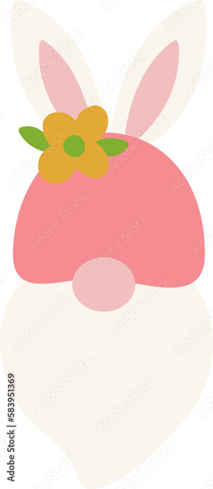 Cute Easter Gnome Illustration Cute Easter Gnome Illustration