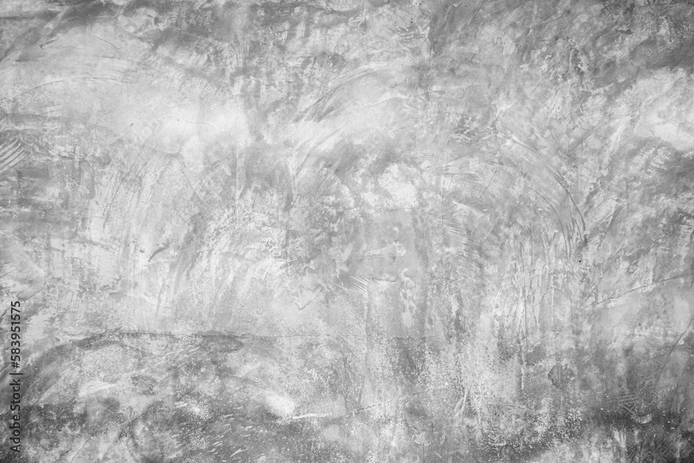 Naklejka premium black and white texture white grunge cement or painted concrete wall White plastered stucco wall. Cement stone paint. Cracked cement wall. Abstract gray concrete texture background.